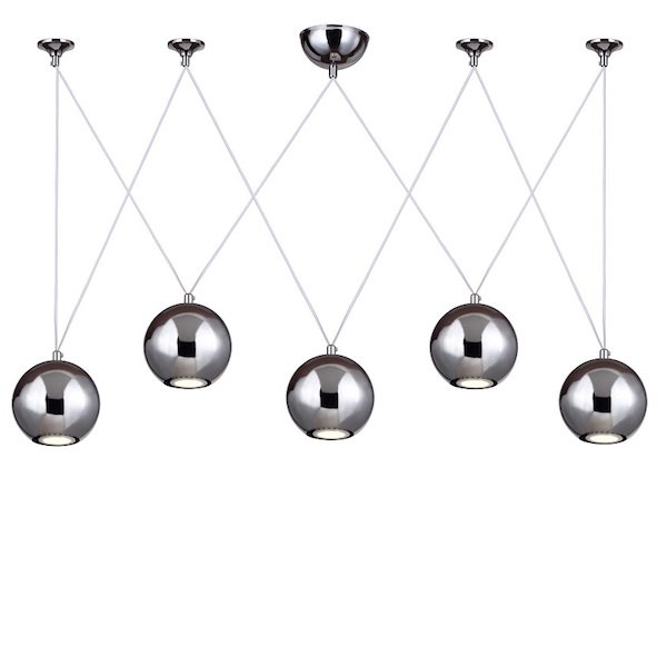 Подвесной светильник Multisphere Pendant Silver 5  в Самаре | Loft Concept 