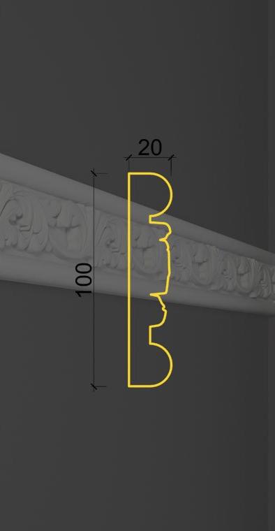 Молдинг с орнаментом MO-23 в Самаре