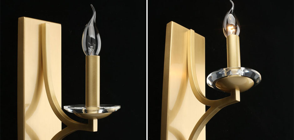 Бра Ancient Sophistication Brass с Хрустальным декором Бра Ancient Sophistication Brass с Хрустальным декором - Loft-Concept в Самаре