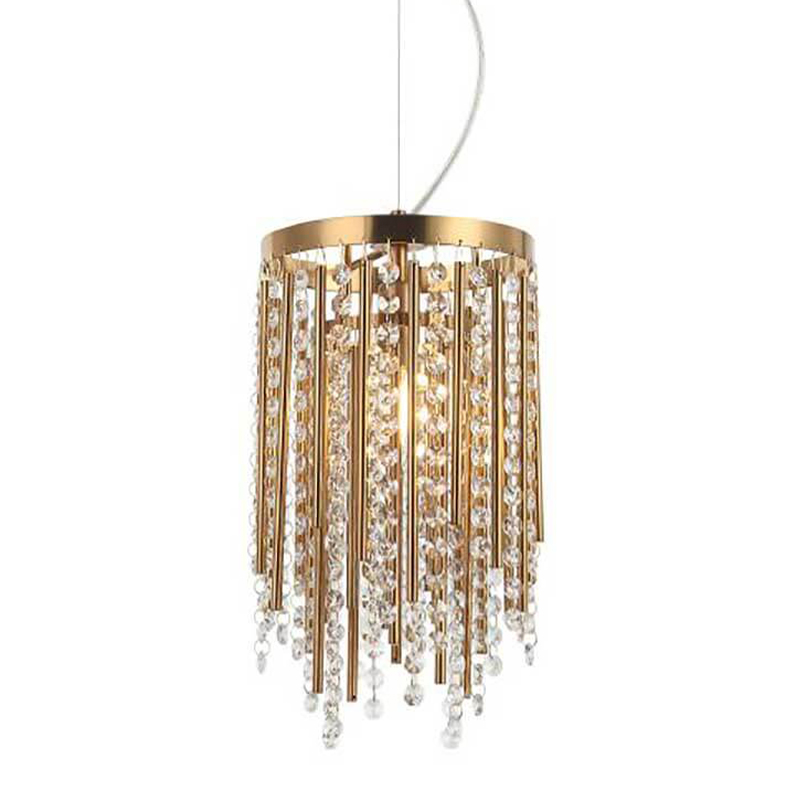 Подвесной светильник Crystal Wind Chimes Bronze Hanging Lamp Бронза Прозрачный в Самаре | Loft Concept 