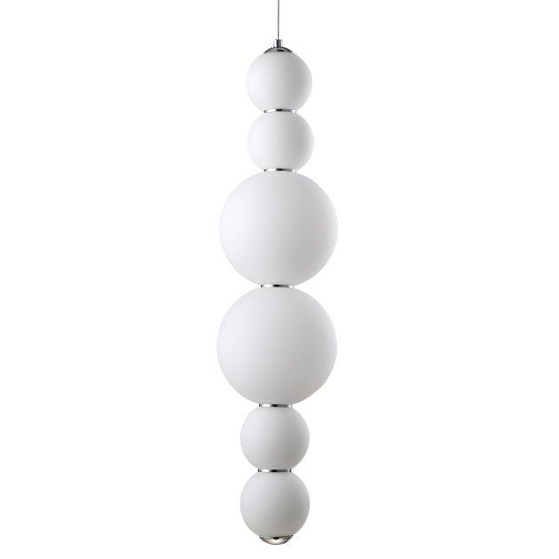 Люстра PEARLS Suspension Pendant Lamp C Белый Хром в Самаре | Loft Concept 