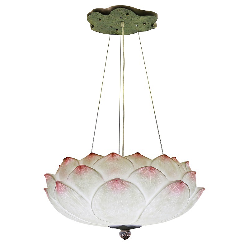 Люстра Pink Lotus Chandelier Белый Розовый пастельный в Самаре | Loft Concept 