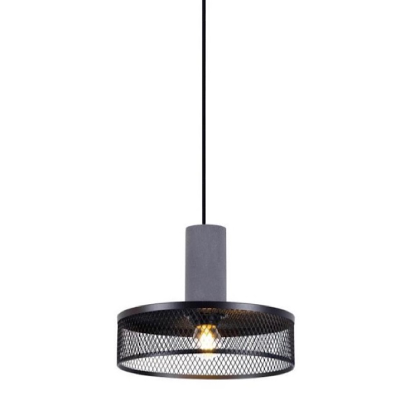 Подвесной светильник Loft Black Riveted Mesh Lighting Серый Черный матовый в Самаре | Loft Concept 