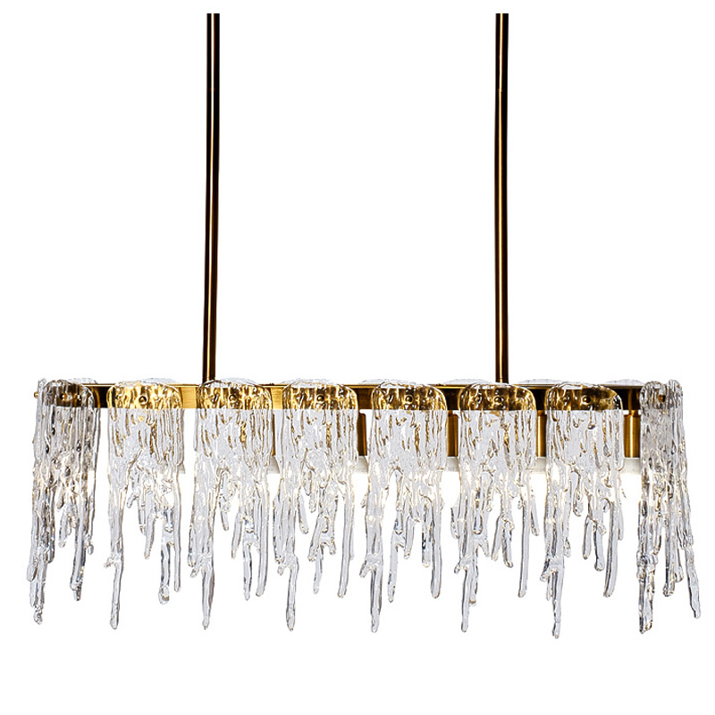 Люстра Cold Heart Line Gold Chandelier Золотой в Самаре | Loft Concept 