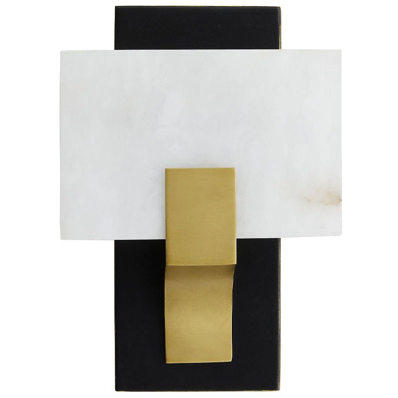 Бра Arteriors LUNA SCONCE Латунь Белый Черный в Самаре | Loft Concept 