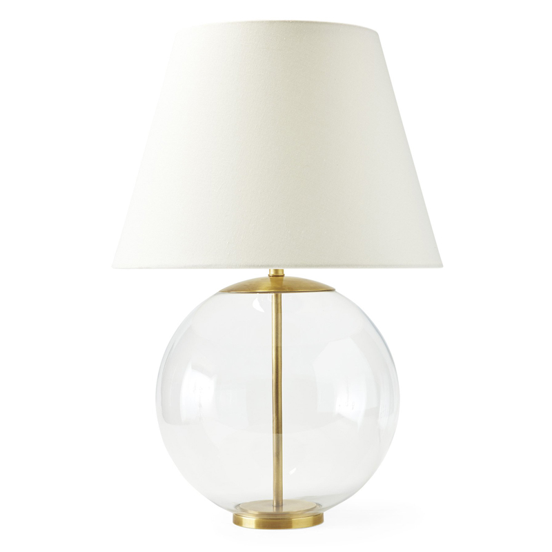 Настольная лампа Emory Table Lamp Gold Золотой Прозрачный (Transparent) Белый в Самаре | Loft Concept 