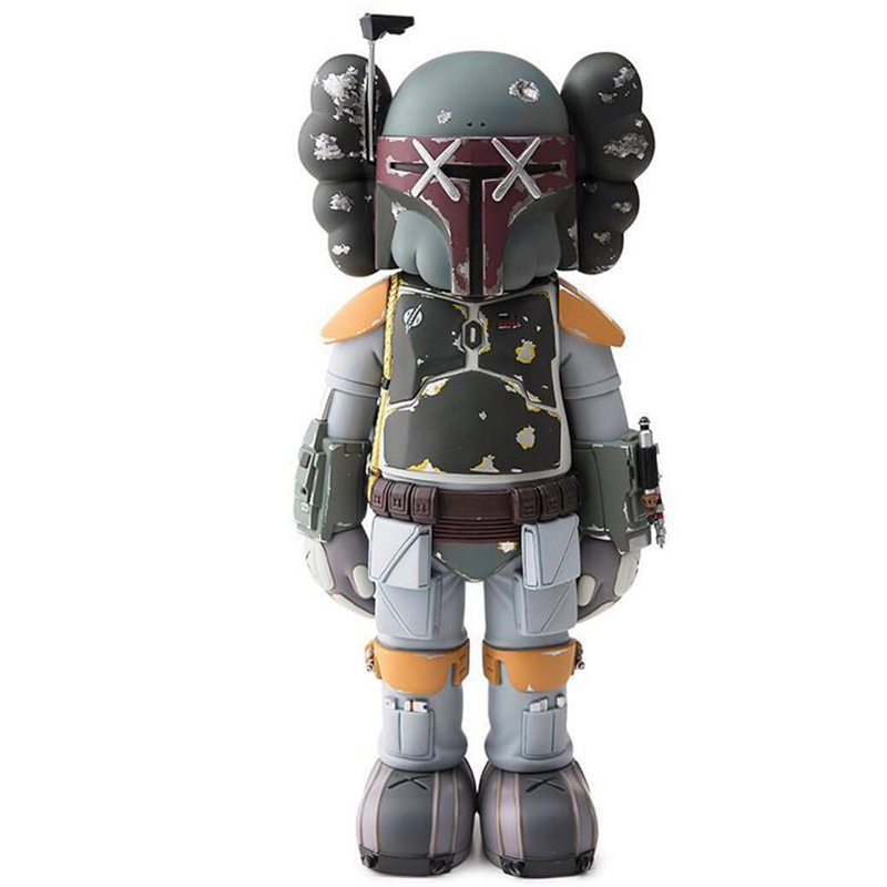 Статуэтка KAWS Star Wars Boba Fett Ver Серый Красный Оранжевый Светло-серый в Самаре | Loft Concept 