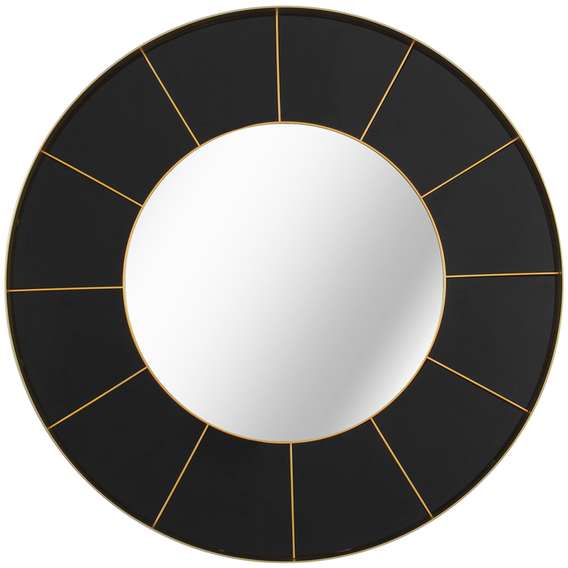 Зеркало Sectors Circle Mirror black  в Самаре | Loft Concept 