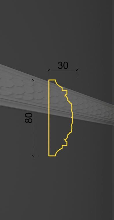 Молдинг с орнаментом MO-09 в Самаре