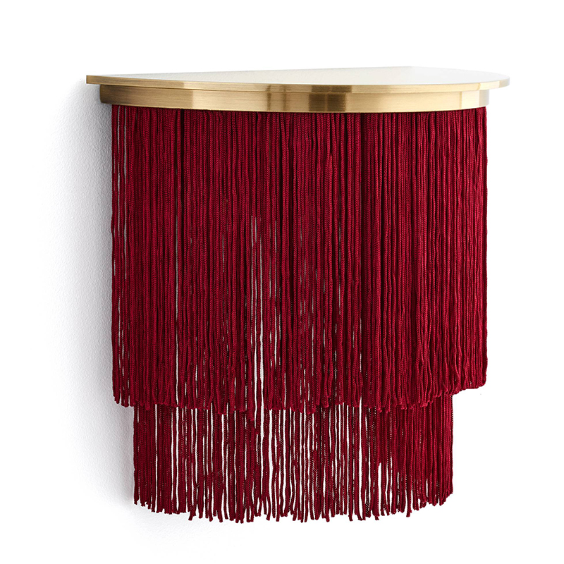 Бра Houtique Sconce Burgundy Бургундский красный Латунь в Самаре | Loft Concept 