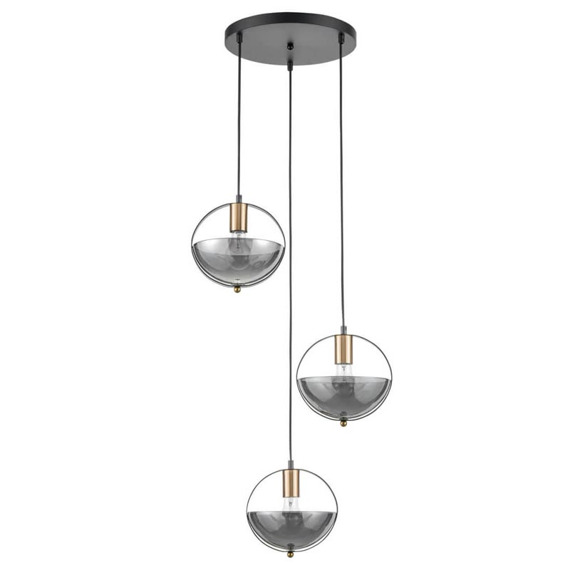 Люстра Gervais Chandelier smoky Дымчатый (Smoke) Черный в Самаре | Loft Concept 