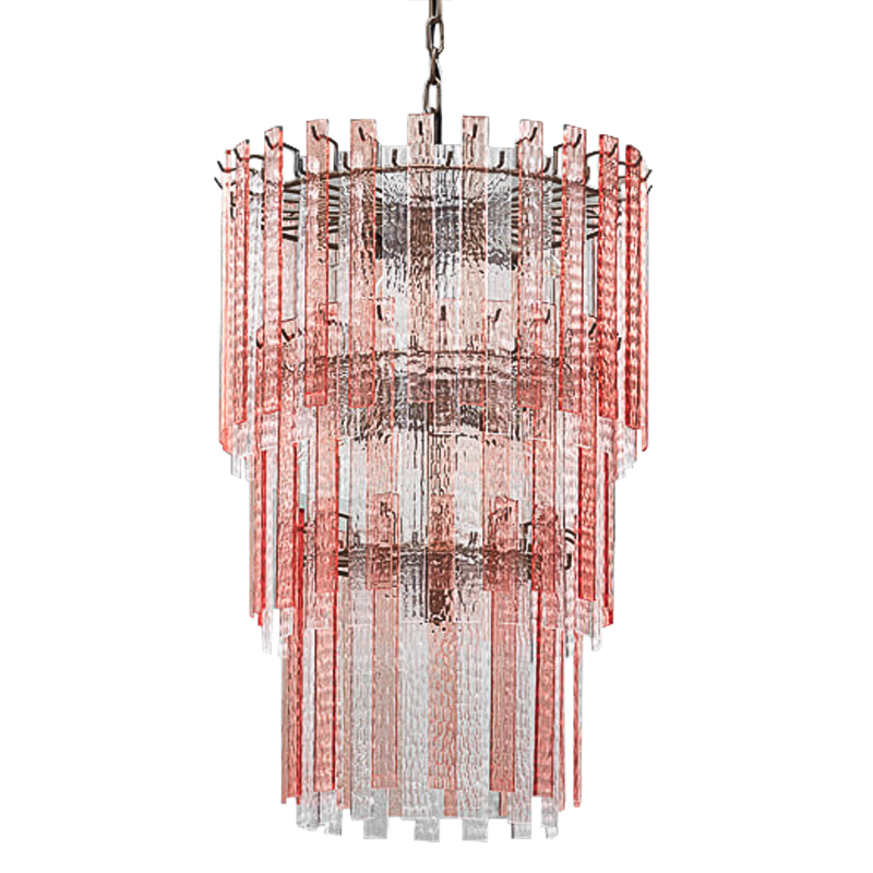 Люстра Victoire Chandeliers Хром Прозрачный Малиновый (Crimson) в Самаре | Loft Concept 