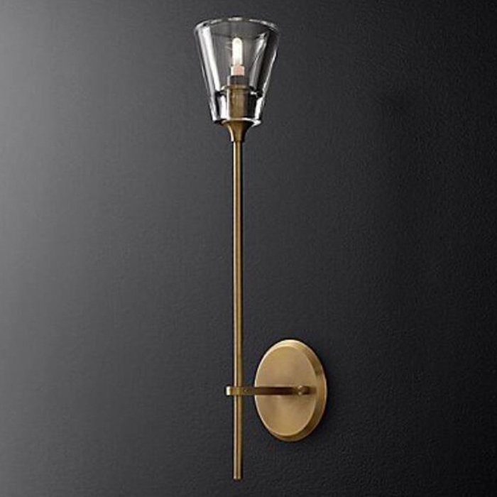 Бра TORCHE DE VERRE wall lamp Латунь Прозрачный (Transparent) в Самаре | Loft Concept 