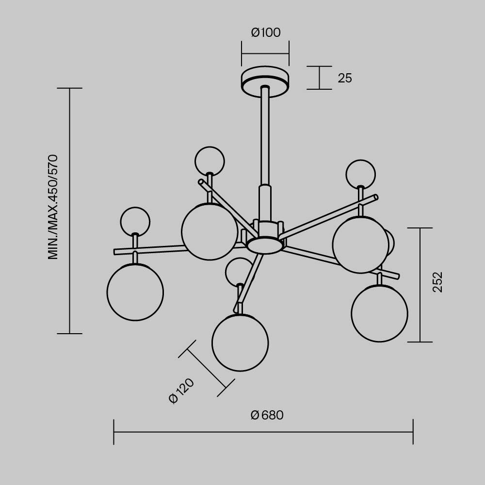 Люстра подвесная Museo G9 в Самаре