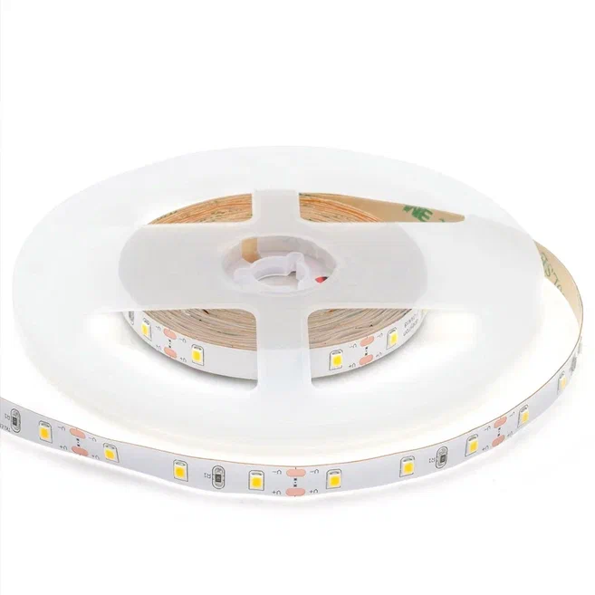 Комплект светодиодная лента 4,8W/m 60LED/m 3528SMD теплый белый с адаптером Белый в Самаре | Loft Concept 