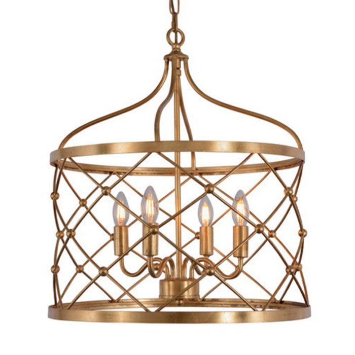 Подвесные светильники Lantern Golden Net L Pendant lamp Золотой в Самаре | Loft Concept 