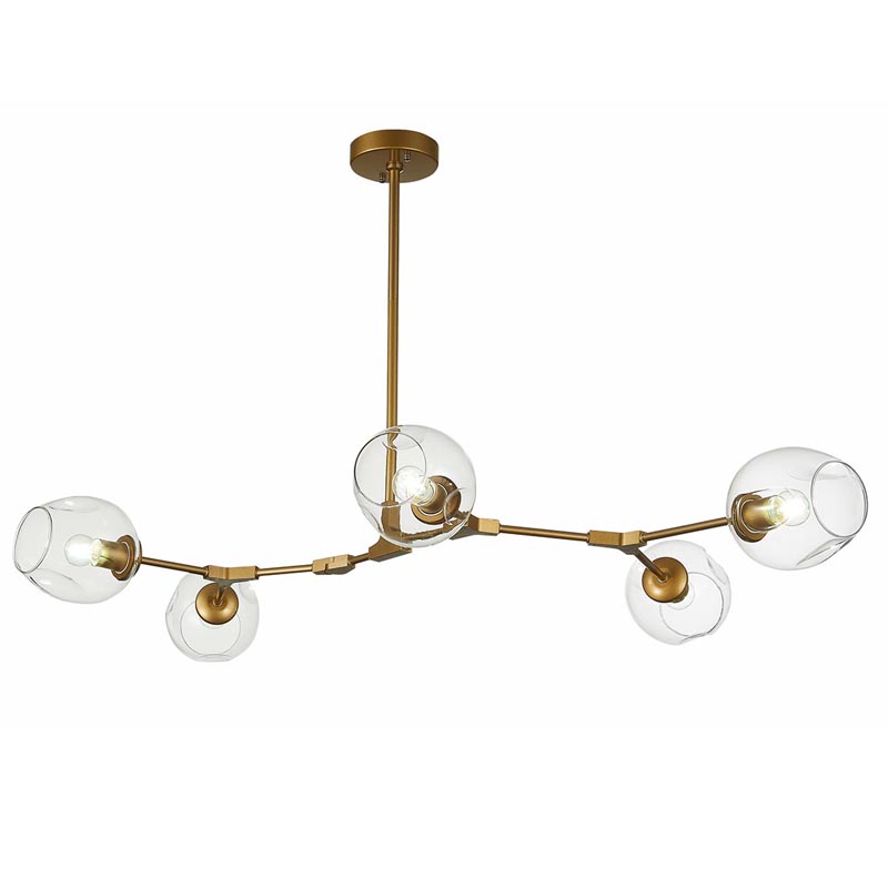 Люстра Branching Bubble Chandelier 5 gold Золотой в Самаре | Loft Concept 