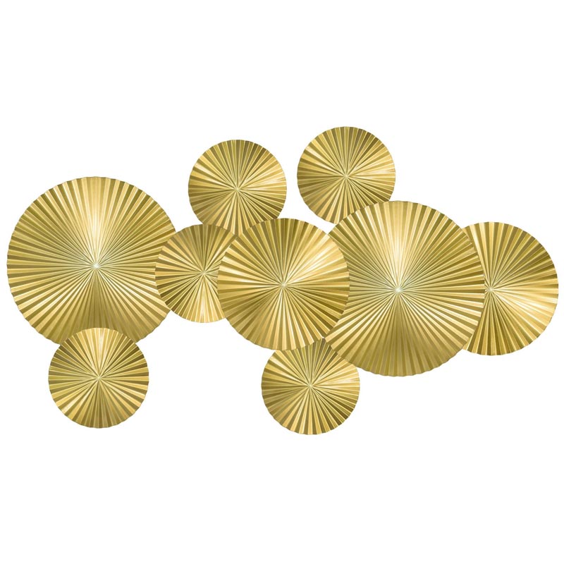 Арт-объект Apollo Gold Wall Plaque Disc 9 Золотой в Самаре | Loft Concept 