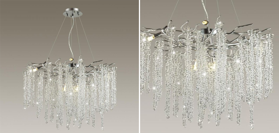 Люстра Fairy Tree Silver на 8 ламп Люстра Fairy Tree Silver на 8 ламп - Loft-Concept в Самаре