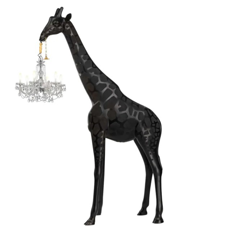 Торшер черный жираф в натуральную величину Giraffe Lamp large size Черный Торшер черный жираф в натуральную величину Giraffe Lamp large size Черный в Самаре | Loft Concept