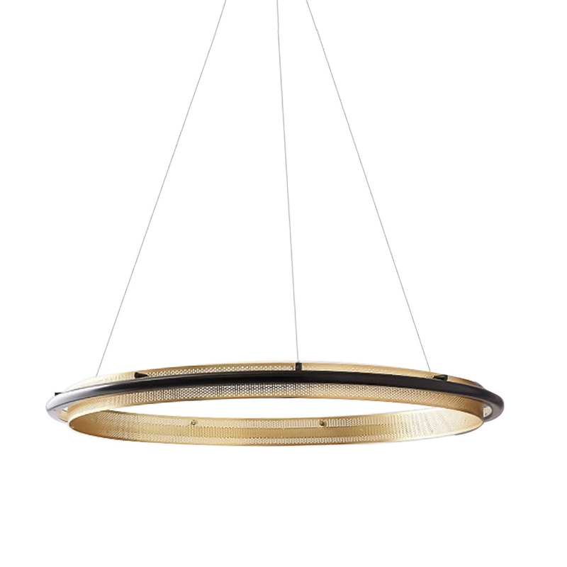 Люстра Gold ring horizontal pendant Золотой в Самаре | Loft Concept 