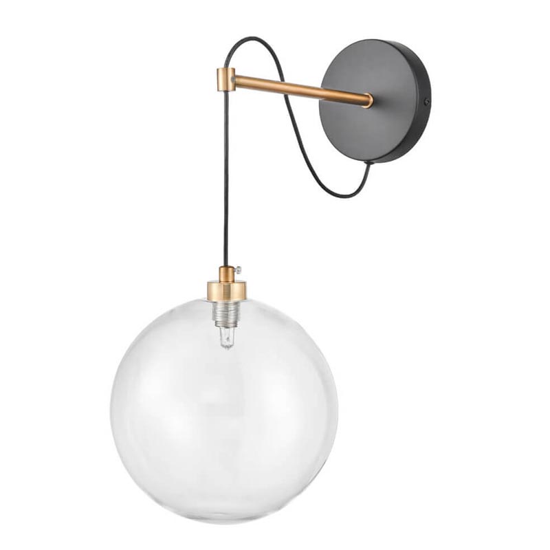 Бра Hanging Ball Sconce Золотой Прозрачный Черный в Самаре | Loft Concept 