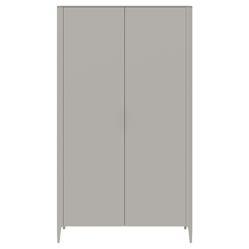 Шкаф двухстворчатый серо-бежевый Type Бежево-серый в Самаре | Loft Concept 