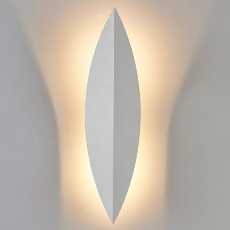 Art Deco Leaf Wall Lamp White Белый в Самаре | Loft Concept 