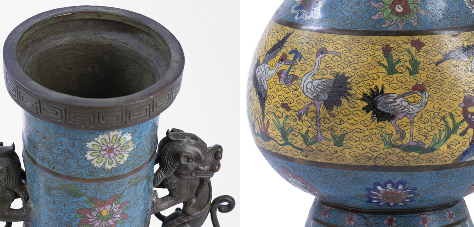 Антикварная Китайская Ваза Бронза - фото №2