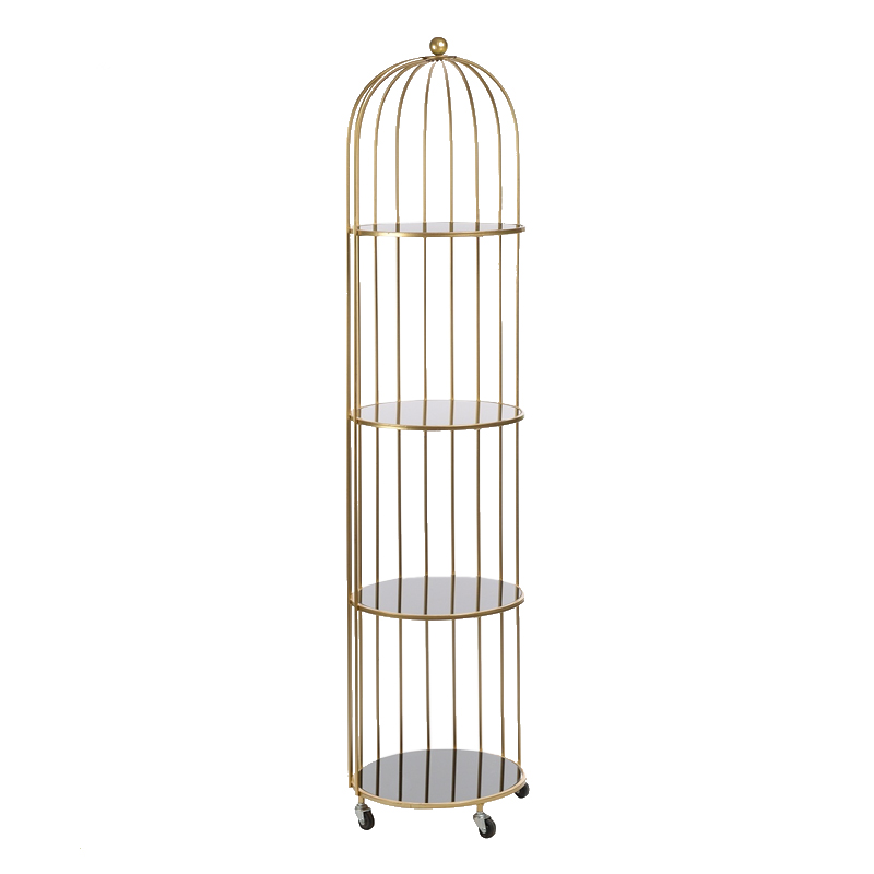 Стеллаж Cage Rack Gold Золотой в Самаре | Loft Concept 