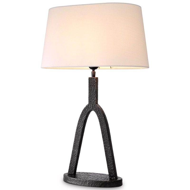 Настольная лампа Eichholtz Table lamp Coosa Темная бронза Белый в Самаре | Loft Concept 