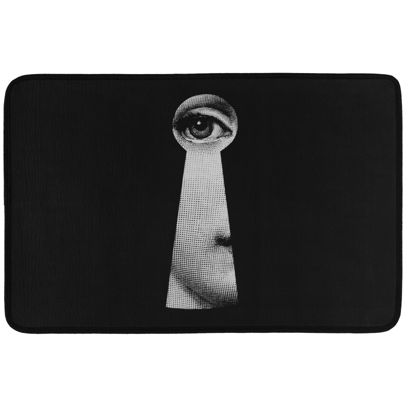 Ковер Keyhole Fornasetti Rug Черно-белый в Самаре | Loft Concept 