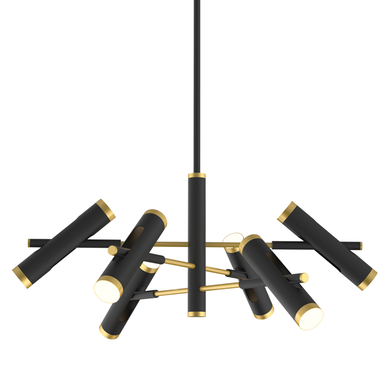 Люстра Rainer Chandelier black Черный Золотой в Самаре | Loft Concept 