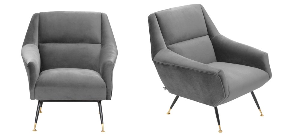 Кресло Eichholtz Chair Exile Grey Кресло Eichholtz Chair Exile Grey - Loft-Concept в Самаре