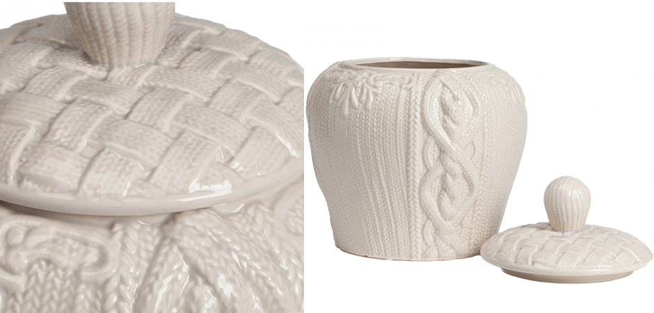 Ваза Knitted Pattern с крышкой Ваза Knitted Pattern с крышкой - Loft-Concept в Самаре