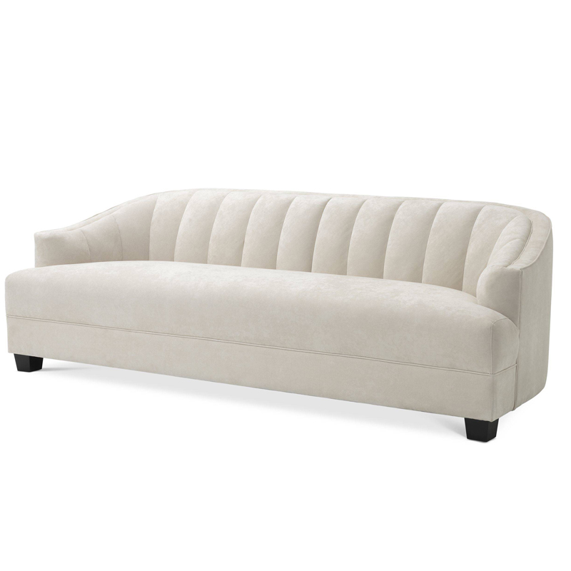 Диван Eichholtz Sofa Polaris ivory ( слоновая кость ) Черный в Самаре | Loft Concept 