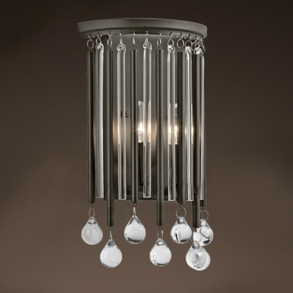 Бра Midlight Verona Crystal Chandelier Черный Прозрачный Бра Midlight Verona Crystal Chandelier Черный Прозрачный в Самаре | Loft Concept