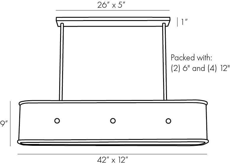 Люстра Arteriors GLENDALE LINEAR CHANDELIER в Самаре