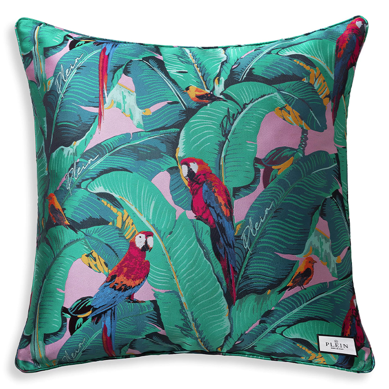 Подушка Philipp Plein Cushion Parrot 70 x 70 Мульти в Самаре | Loft Concept 