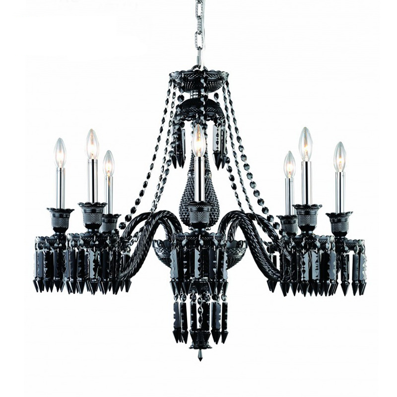 Люстра BACCARAT Zenith Midnight Chandelier 8 Черный в Самаре | Loft Concept 