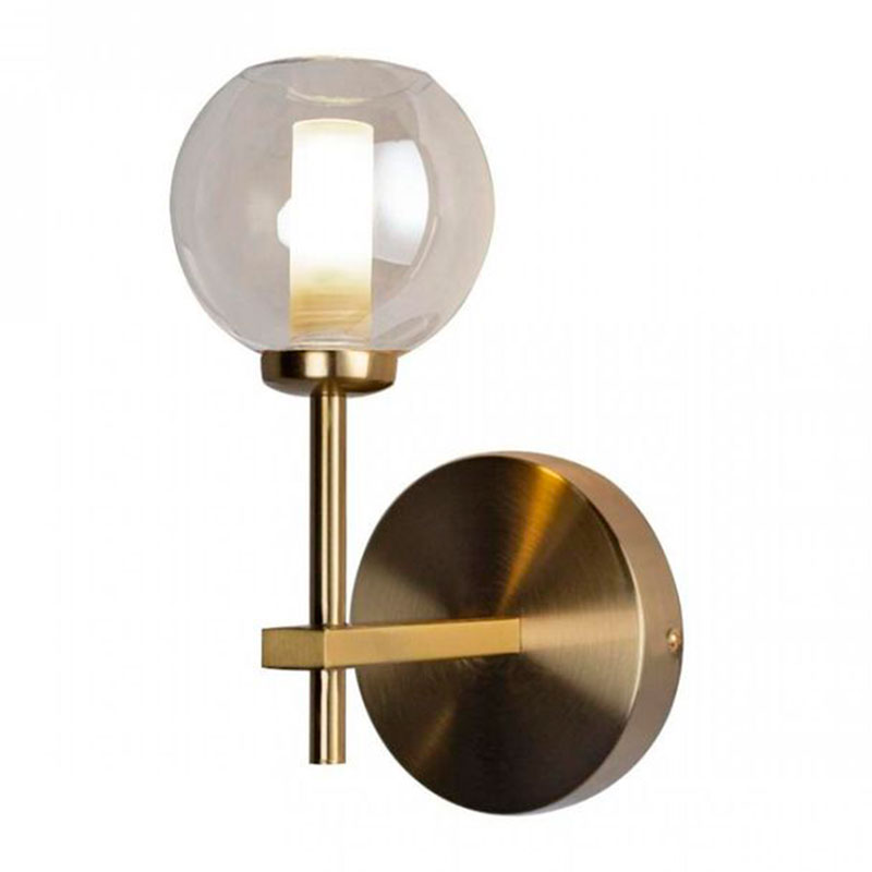 Бра RH Boule de Cristal Single Wall Lamp amber Gold Золотой Амбре янтарь в Самаре | Loft Concept 