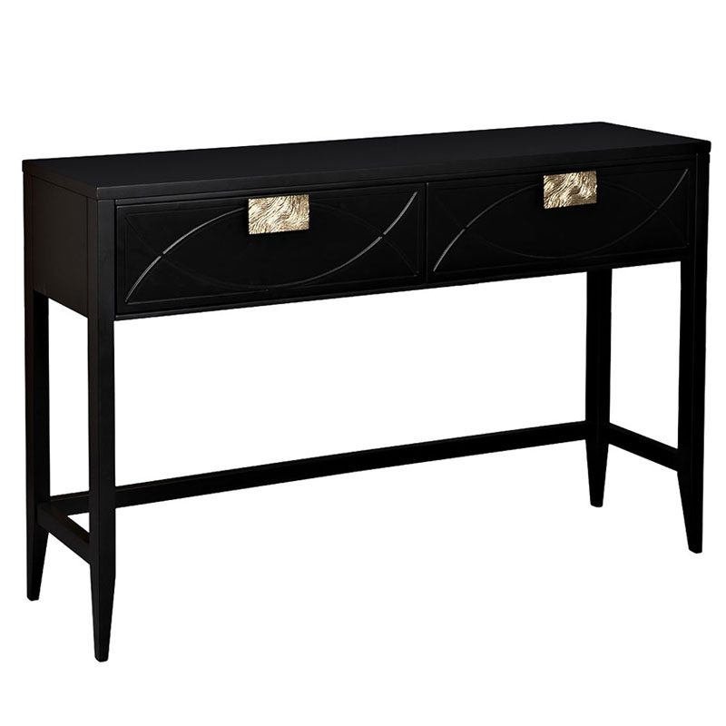 Консоль Amelie Black Console Черный Золотой в Самаре | Loft Concept 