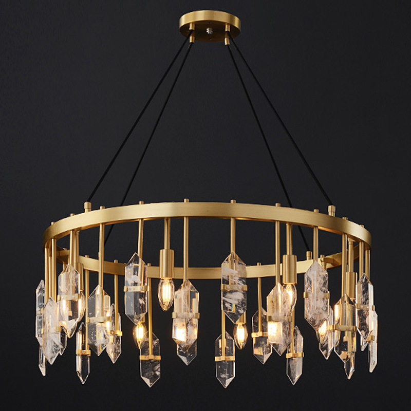 Люстра Dorotea Chandelier Латунь Прозрачный в Самаре | Loft Concept 