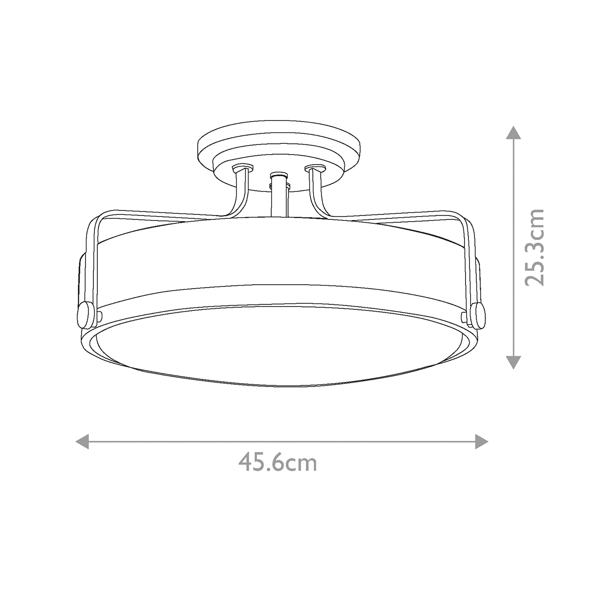 Потолочный светильник с круглым матовым белым плафоном Hinkley в Самаре