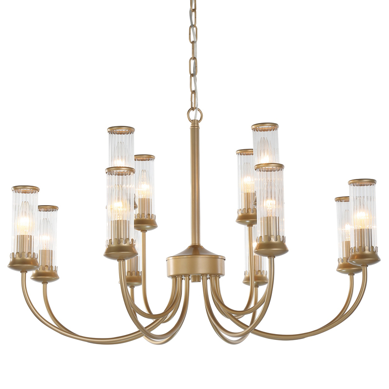 Люстра Morgane Chandelier gold 78 Золотой Прозрачный в Самаре | Loft Concept 