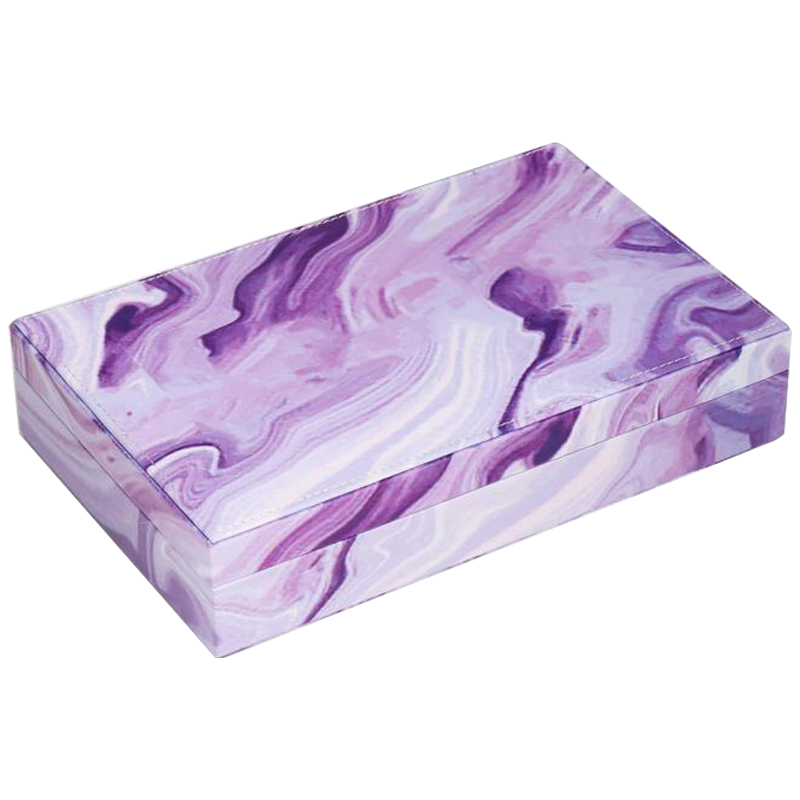 Шкатулка Marble Pattern Box violet Фиолетовый в Самаре | Loft Concept 