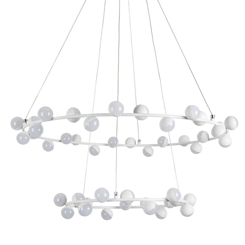 Люстра Vilelme Chandelier white double Белый в Самаре | Loft Concept 