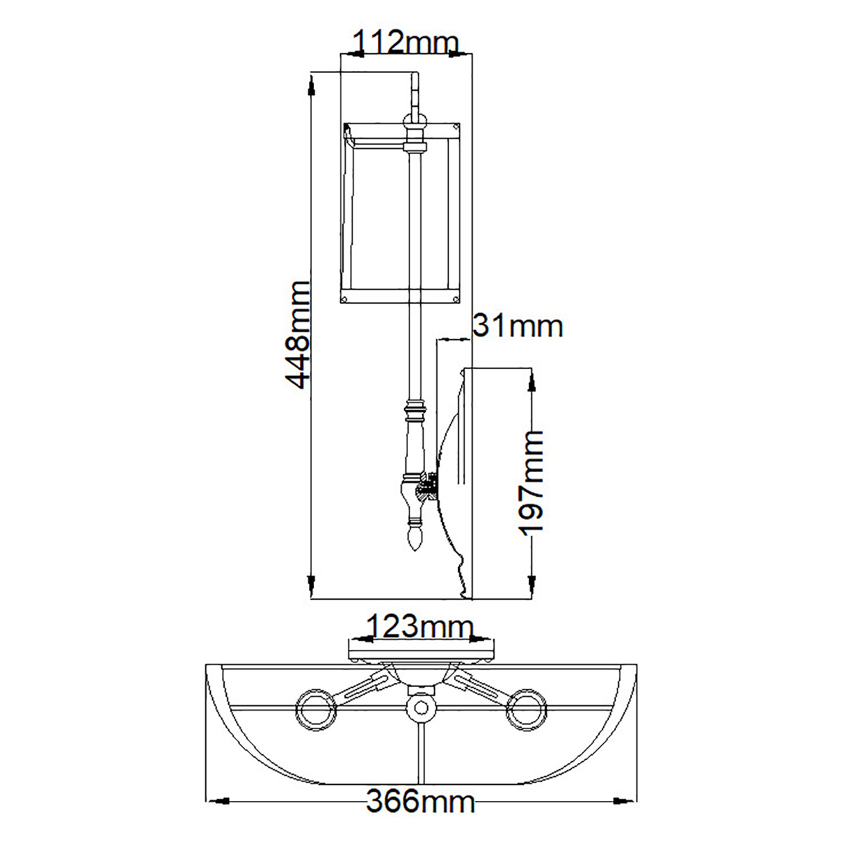 Бра с 2-мя бежевыми абажурами в классическом стиле Hinkley в Самаре