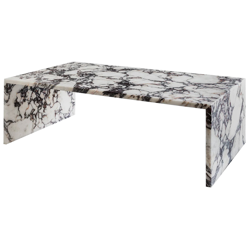 Кофейный стол Patricio Marble Coffee Table Белый Коричневый Молочный в Самаре | Loft Concept 