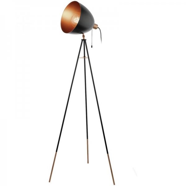 Напольный светильник Scopus Floor Lamp Черный Медь в Самаре | Loft Concept 